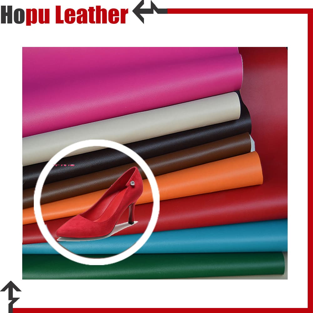 0_8mm pu leather for shoe lining and insole from manufacture